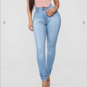 Classic Sweetheart Skinny Jeans Light Blue washed